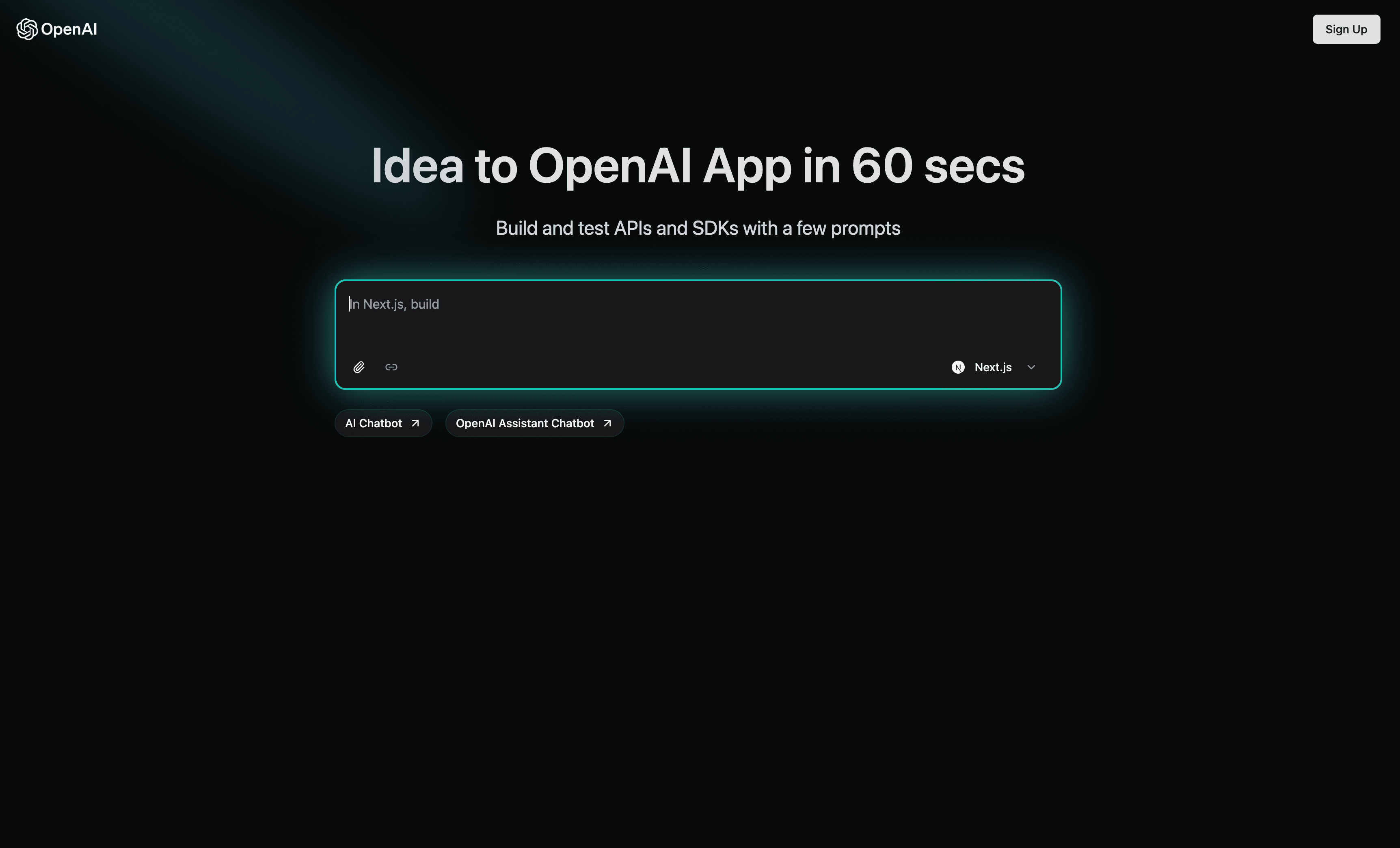OpenAI playground interface